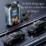  Máy bơm hơi đa năng khởi động khẩn cấp cho ô tô, máy bơm khí tích hợp, khởi động mạnh, bộ nguồn 12V 