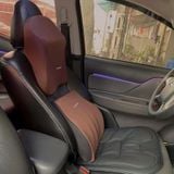  AWESOME Bộ Tựa Đầu Tựa Lưng Cao Su Non Nguyên Khối - Gối Tựa Đầu Tựa Lưng Trên Ô Tô Dáng Cá Vỏ Bọc Vải Cotton Không Xù 