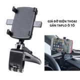  Giá đỡ điện thoại gắn taplo ô tô, kệ điện thoại gắn tấm chắn nắng, gương chiếu hậu xe hơi xoay 360 độ chống rung 