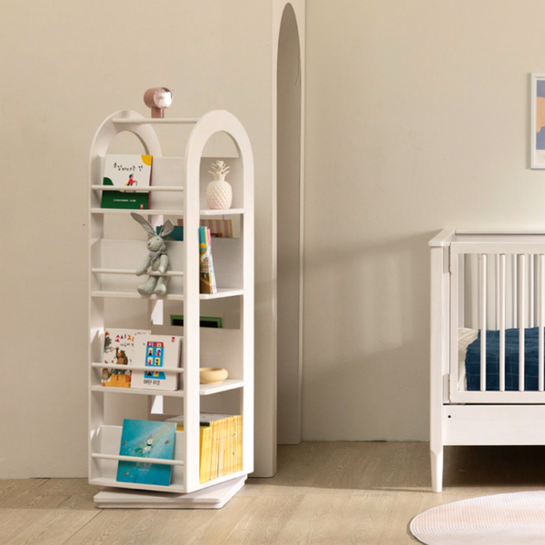  KỆ SÁCH GỖ XOAY TORA CHO BÉ | TORA ROTATION WOODEN BOOKSHELF 