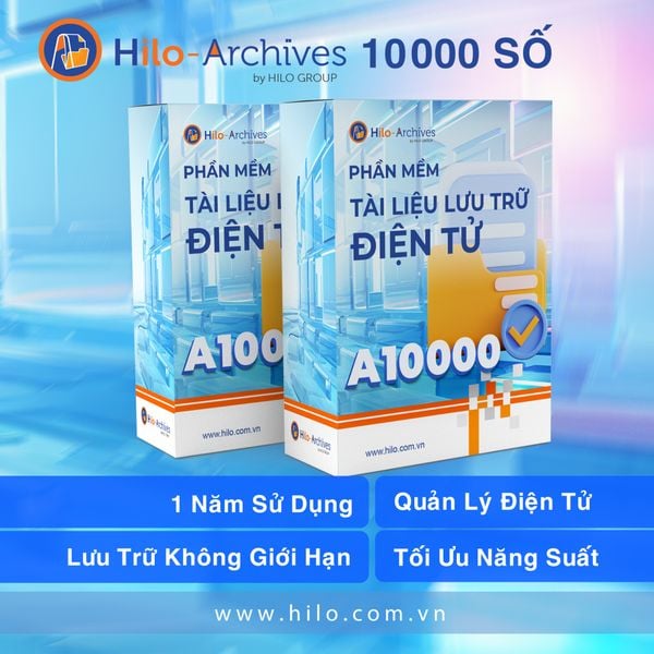 Phần mềm Tài Liệu Lưu Trữ Điện Tử 1 năm