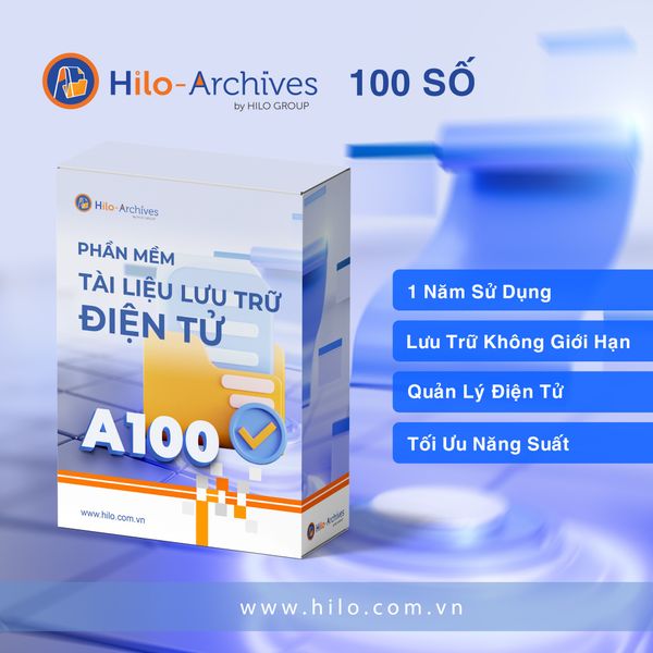 Phần mềm Tài Liệu Lưu Trữ Điện Tử 100 số 1 năm