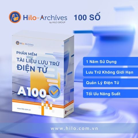 Phần mềm Tài Liệu Lưu Trữ Điện Tử 100 số 1 năm