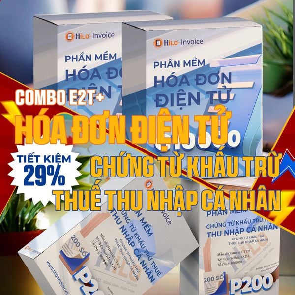 Combo Hóa Đơn Điện Tử Chứng từ khấu trừ thuế TNCN 1 năm
