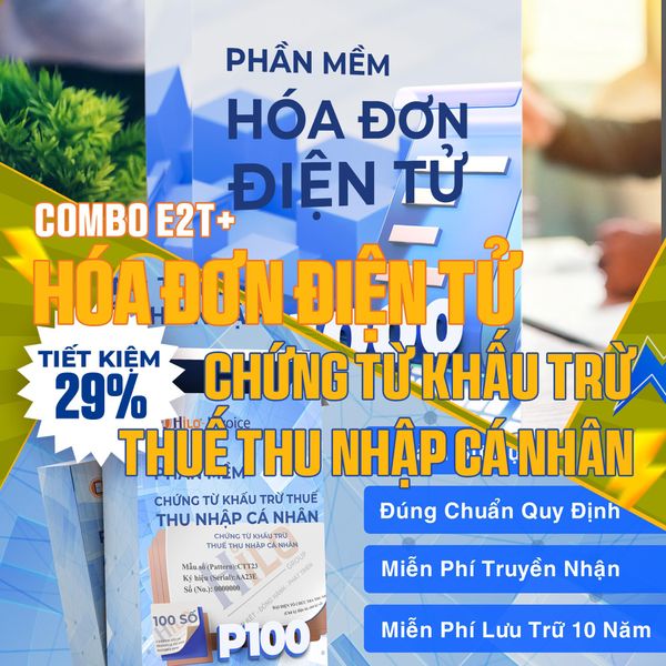 Combo Hóa Đơn Điện Tử Chứng từ khấu trừ thuế TNCN 1 năm