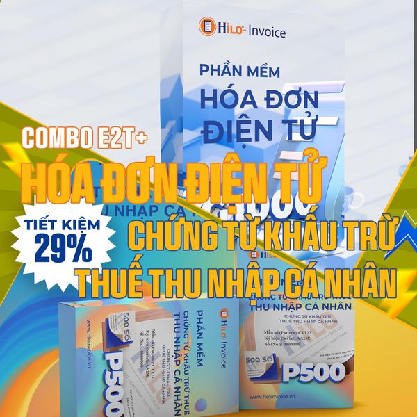 Combo Hóa Đơn Điện Tử Chứng từ khấu trừ thuế TNCN 1 năm