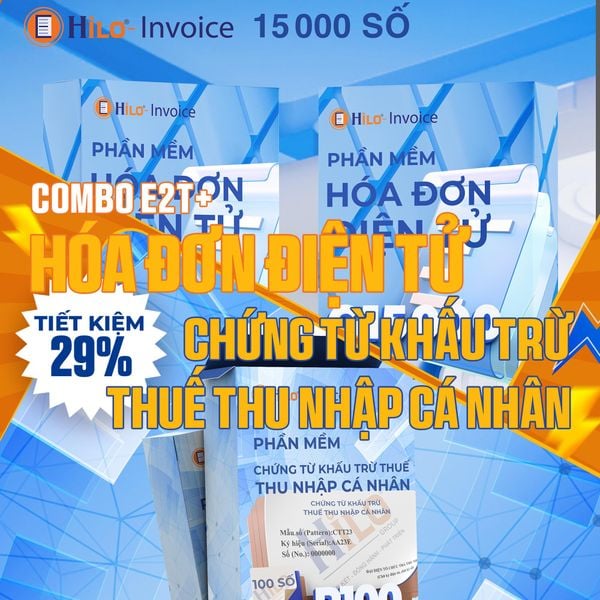 Combo Hóa Đơn Điện Tử Chứng từ khấu trừ thuế TNCN 1 năm