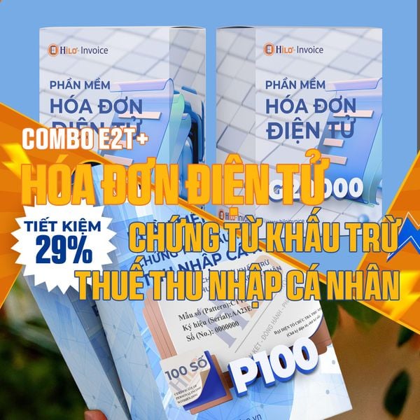 Combo Hóa Đơn Điện Tử Chứng từ khấu trừ thuế TNCN 1 năm