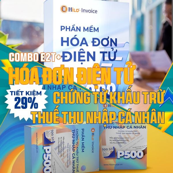 Combo Hóa Đơn Điện Tử Chứng từ khấu trừ thuế TNCN 1 năm
