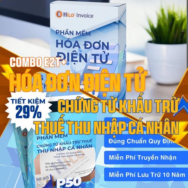 Combo Hóa Đơn Điện Tử Chứng từ khấu trừ thuế TNCN 1 năm