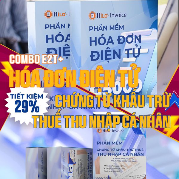 Combo Hóa Đơn Điện Tử Chứng từ khấu trừ thuế TNCN 1 năm