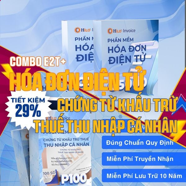 Combo Hóa Đơn Điện Tử Chứng từ khấu trừ thuế TNCN 1 năm