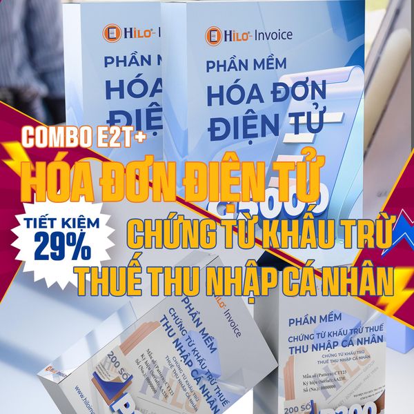 Combo Hóa Đơn Điện Tử Chứng từ khấu trừ thuế TNCN 1 năm