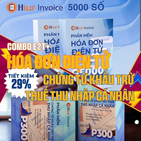 Combo Hóa Đơn Điện Tử Chứng từ khấu trừ thuế TNCN 1 năm