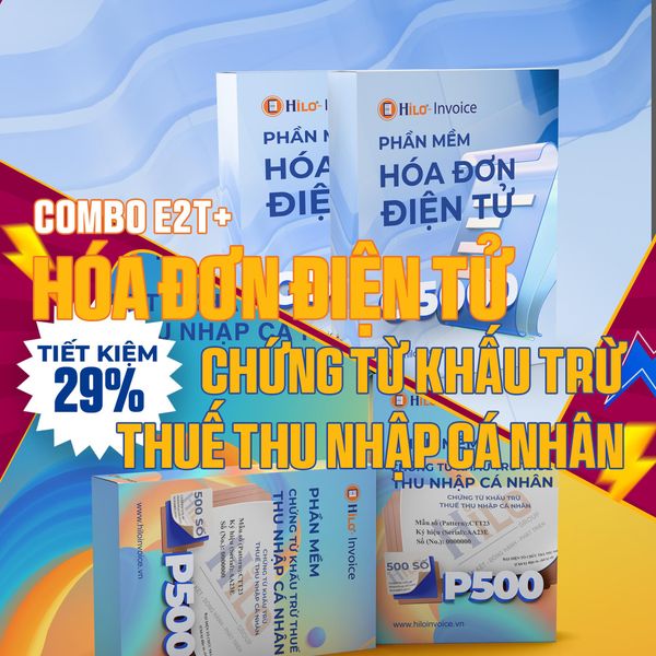 Combo Hóa Đơn Điện Tử Chứng từ khấu trừ thuế TNCN 1 năm