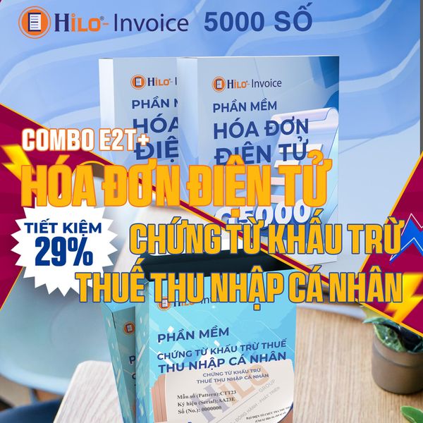 Combo Hóa Đơn Điện Tử Chứng từ khấu trừ thuế TNCN 1 năm