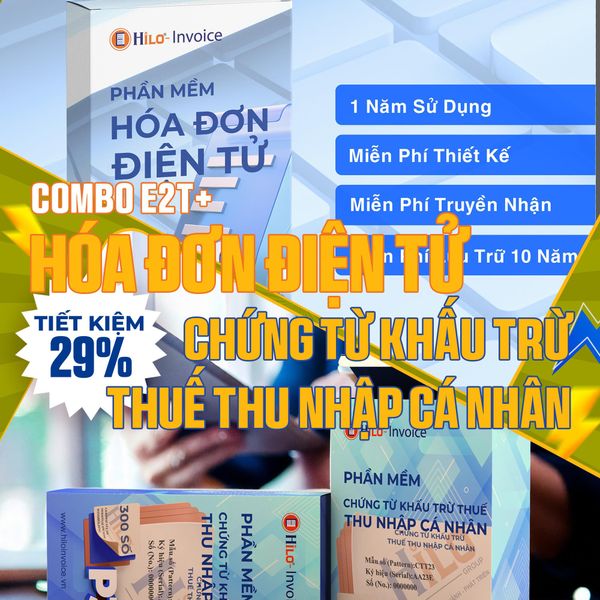 Combo Hóa Đơn Điện Tử Chứng từ khấu trừ thuế TNCN 1 năm