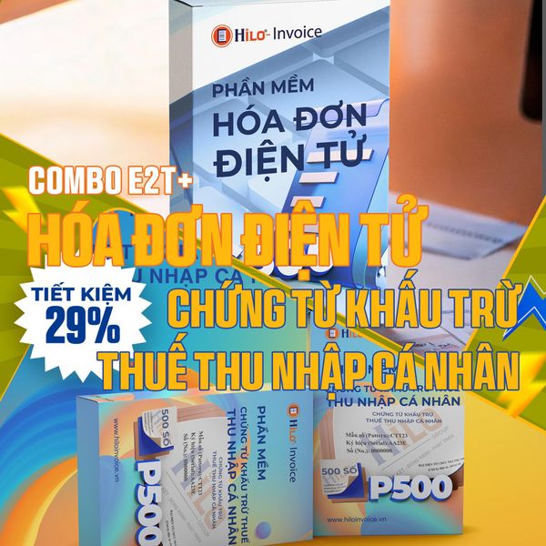 Combo Hóa Đơn Điện Tử Chứng từ khấu trừ thuế TNCN 1 năm