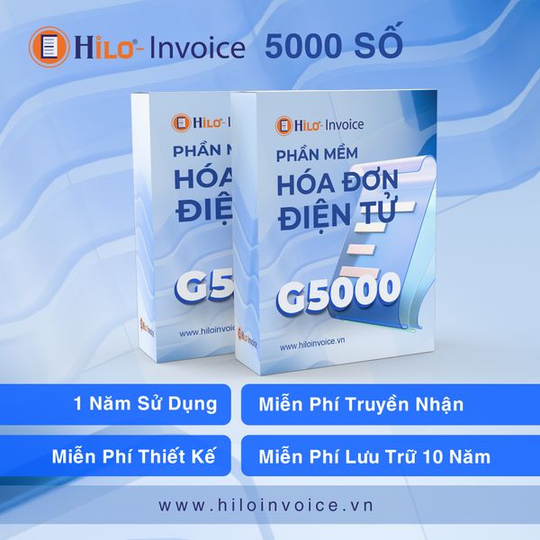 Hóa đơn điện tử 1 năm - Gói 5000 số