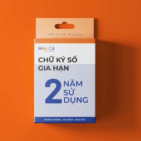 Doanh nghiệp/tổ chức, hộ kinh doanh- Chữ ký số 2 năm - Gia Hạn