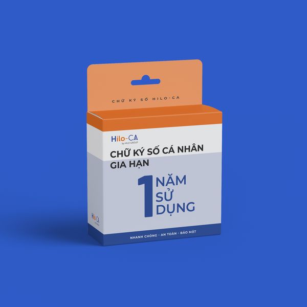Chữ ký số cá nhân - 1 năm - Gia Hạn Sử Dụng