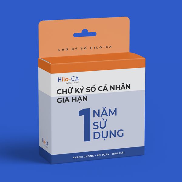 Chữ ký số cá nhân - 1 năm - Gia Hạn Sử Dụng