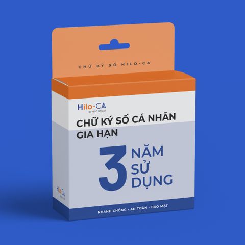 Chữ ký số cá nhân - 3 năm - Gia Hạn Sử Dụng