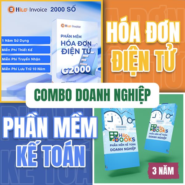 Combo Hóa Đơn Điện Tử Phần Mềm Kế Toán