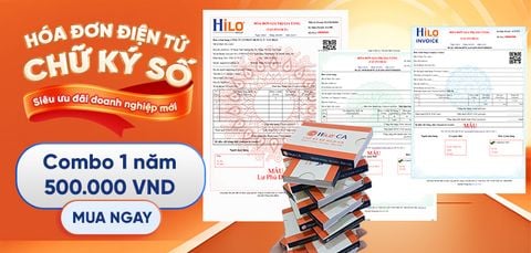 Combo chữ ký số hóa đơn điện tử 1 năm 500K