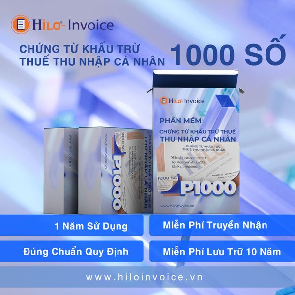 Chứng từ khấu trừ thuế thu nhập cá nhân 1 năm 1000 số