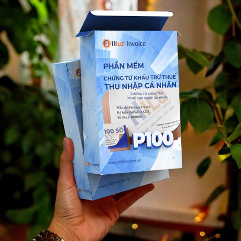 Chứng từ khấu trừ thuế thu nhập cá nhân 1 năm 100 số