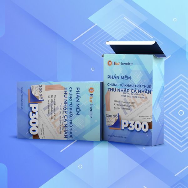 Chứng từ khấu trừ thuế thu nhập cá nhân 1 năm 300 số