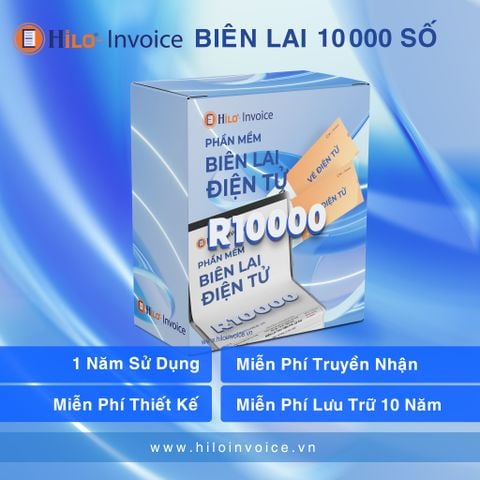 Biên lai điện tử 1 năm Gói 10.000 số
