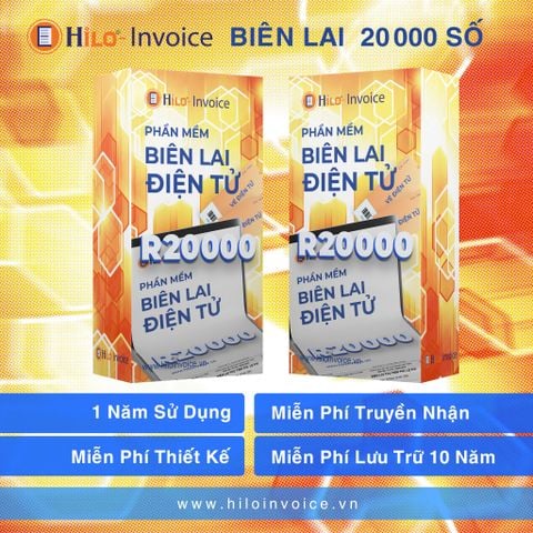 Biên lai điện tử 1 năm Gói 20.000 số
