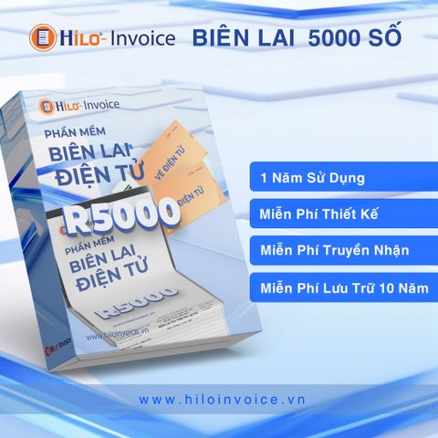 Biên lai điện tử 1 năm Gói 5000 số