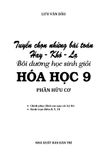  TUYỂN CHỌN NHỮNG BÀI TOÁN HAY - KHÓ - LẠ, BỒI DƯỠNG HỌC SINH GIỎI HÓA HỌC 9 - PHẦN HỮU CƠ 