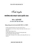  Tinh tuyển Những Bài Đạt Giải Quốc Gia Môn Lịch Sử 