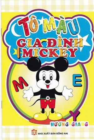  Tô màu gia đình Mickey 