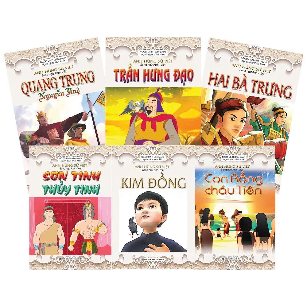  Sách Song Ngữ Anh Việt Anh Hùng Sử Việt 