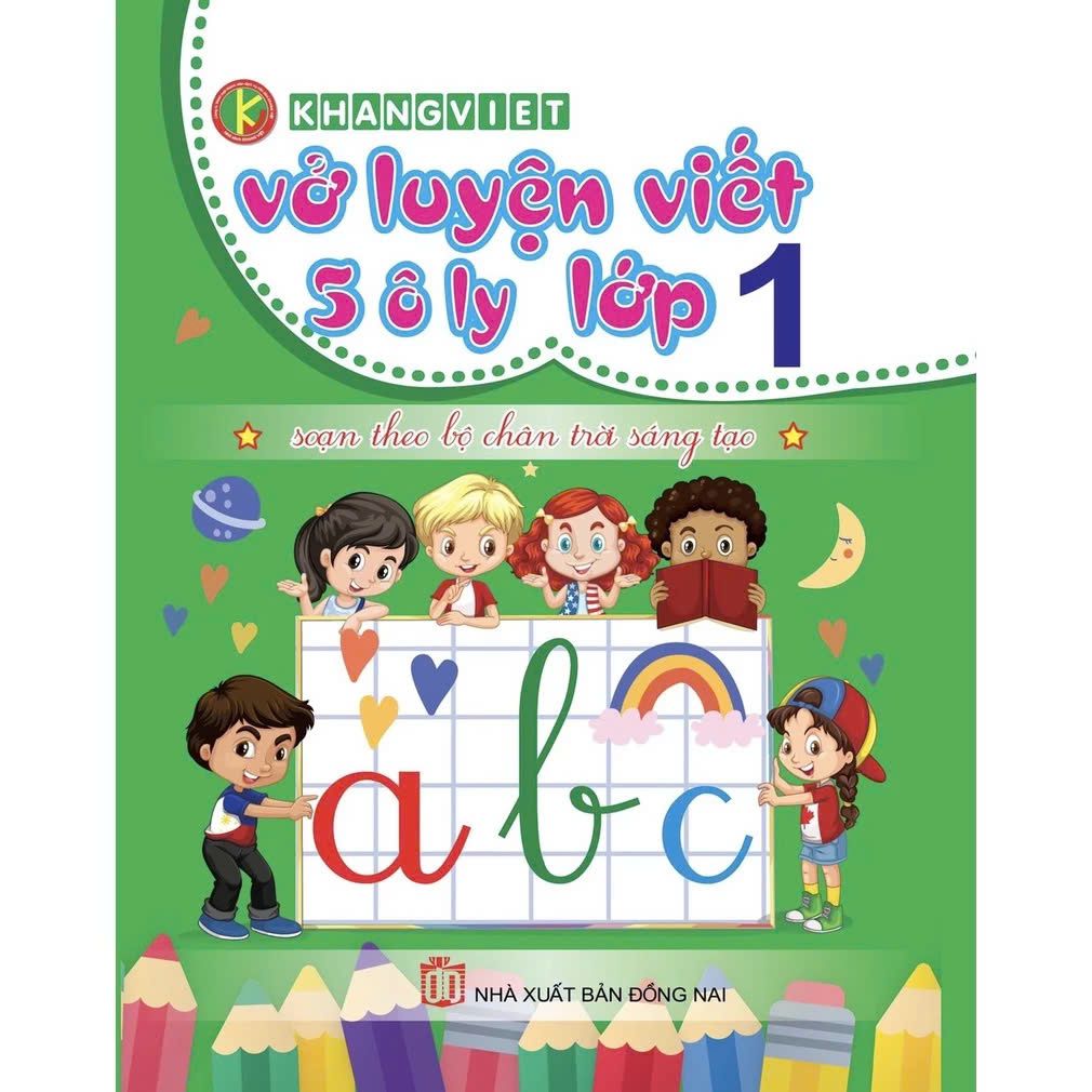  Vở Luyện Viết 5 Ô Ly Lớp 1 biên soạn theo bộ chân trời sáng tạo 