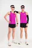  Áo chạy bộ Nam Singlet - TÍM ĐEN - Ép nhiệt | Áo chạy bộ PR SPORT 