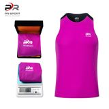  Áo chạy bộ Nam Singlet - TÍM ĐEN - Ép nhiệt | Áo chạy bộ PR SPORT 