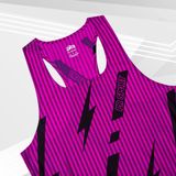  Áo chạy bộ Nam Singlet - TÍM CHUYỂN NHIỆT - Ép nhiệt | Áo chạy bộ PR SPORT 