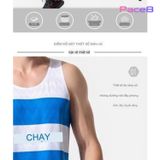  Áo Cọc Tay Nam RunTiger SS21-10M-1 - Màu Xanh Trắng 