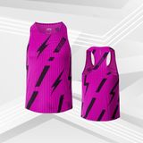  Áo chạy bộ Nam Singlet - TÍM CHUYỂN NHIỆT - Ép nhiệt | Áo chạy bộ PR SPORT 
