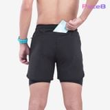  Quần 2 Lớp Chạy Bộ Tập Gym Wolf Active Max Speed 195, Chất Vải Cao Cấp, Nhanh Khô, Nhẹ, Nhiều Túi 