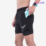  Quần 2 Lớp Chạy Bộ Tập Gym Wolf Active Max Speed 195, Chất Vải Cao Cấp, Nhanh Khô, Nhẹ, Nhiều Túi 