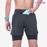  Quần 2 Lớp Chạy Bộ Tập Gym Wolf Active Max Speed 195, Chất Vải Cao Cấp, Nhanh Khô, Nhẹ, Nhiều Túi 