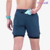  Quần 2 Lớp Chạy Bộ Tập Gym Wolf Active Max Speed 195, Chất Vải Cao Cấp, Nhanh Khô, Nhẹ, Nhiều Túi 