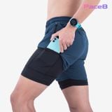  Quần 2 Lớp Chạy Bộ Tập Gym Wolf Active Max Speed 195, Chất Vải Cao Cấp, Nhanh Khô, Nhẹ, Nhiều Túi 